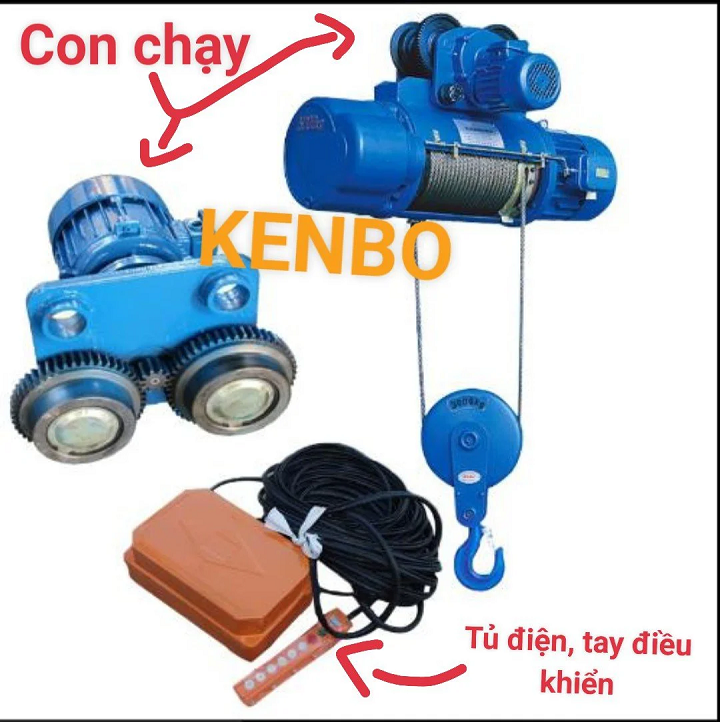 Palang cáp điện 3 tấn 9m Kenbo